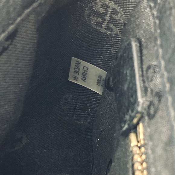 TORY BURCH Mercer Adjustable Shoulder Bag Black Pebbled Leather Gold Hardware - Picture 12 of 16